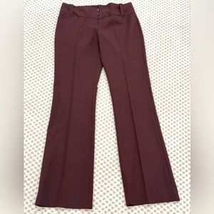 The Limited COLLECTION Drew Fit Maroon Career Work Office Pants 2